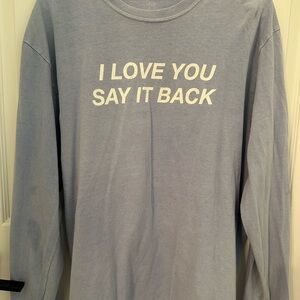 Lonely ghost Blue Long Sleeve Shirt